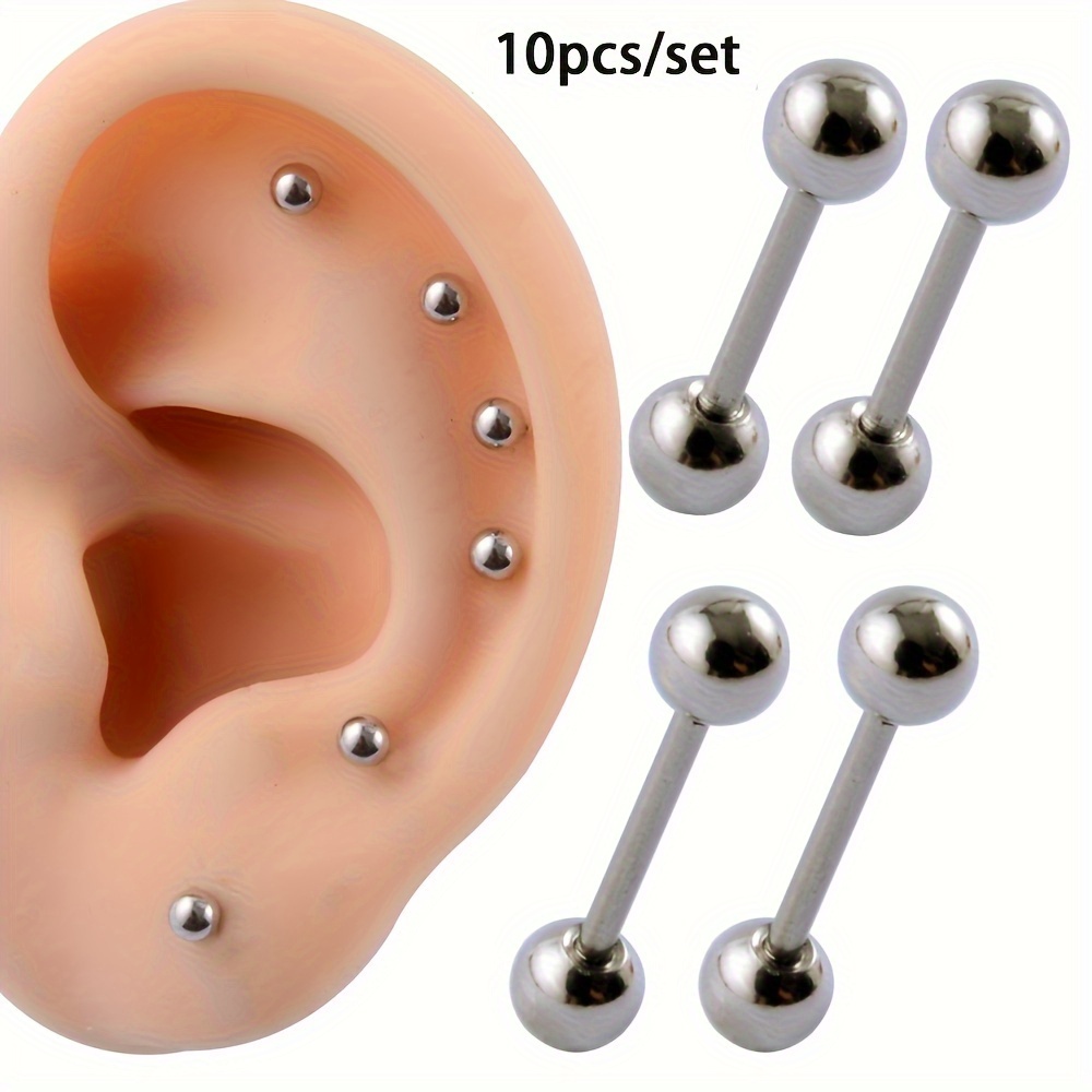 Body Jewelry Barbell - 10 минималистская нержавеющая сталь экран уха