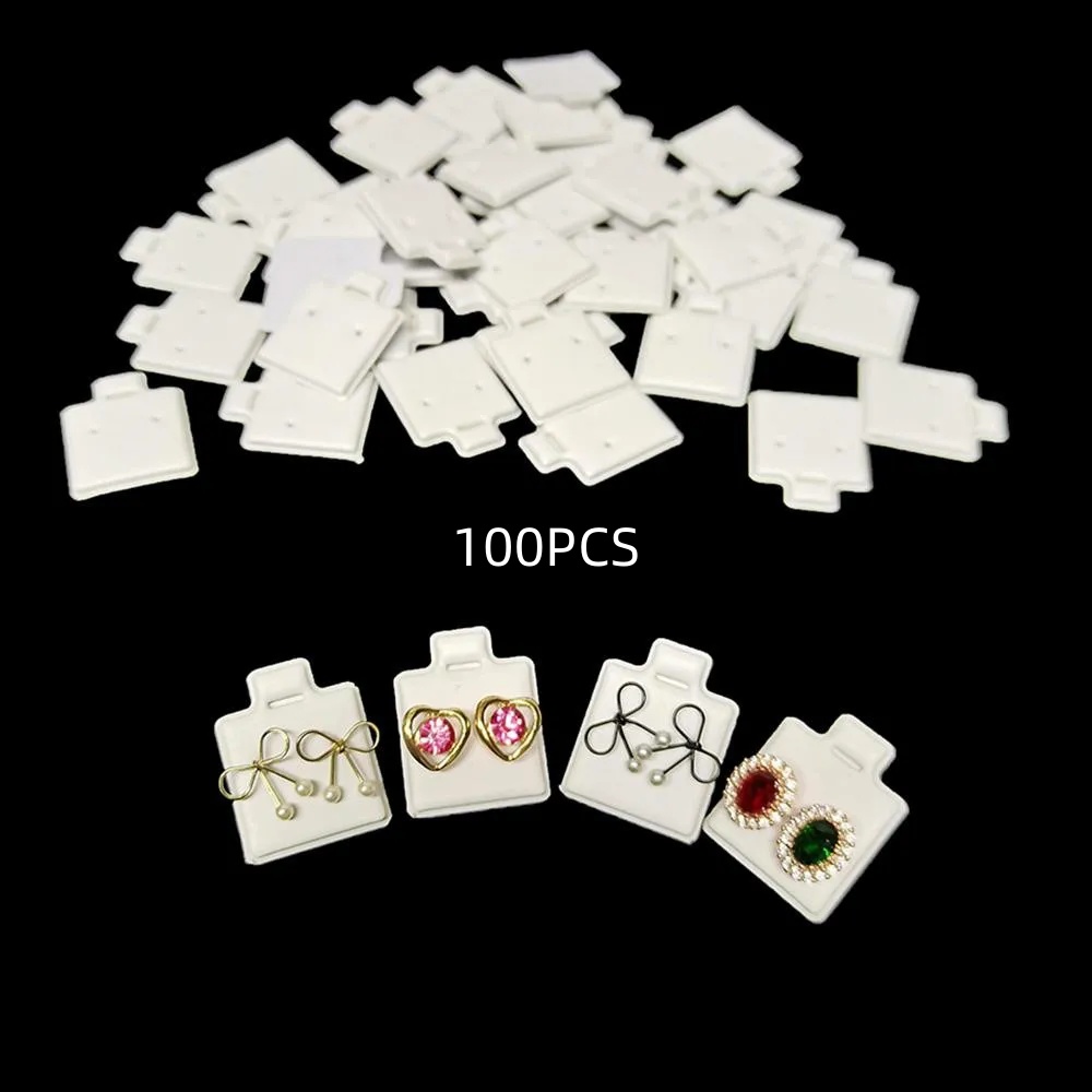 Body Jewelry Holder - 100 шт. белых карточек для демонстрации