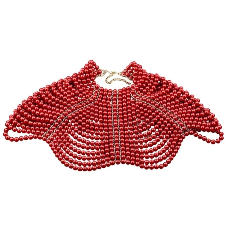 Body Jewelry Usa - 49MD Элегантная женская шаль Многослойное ожерелье