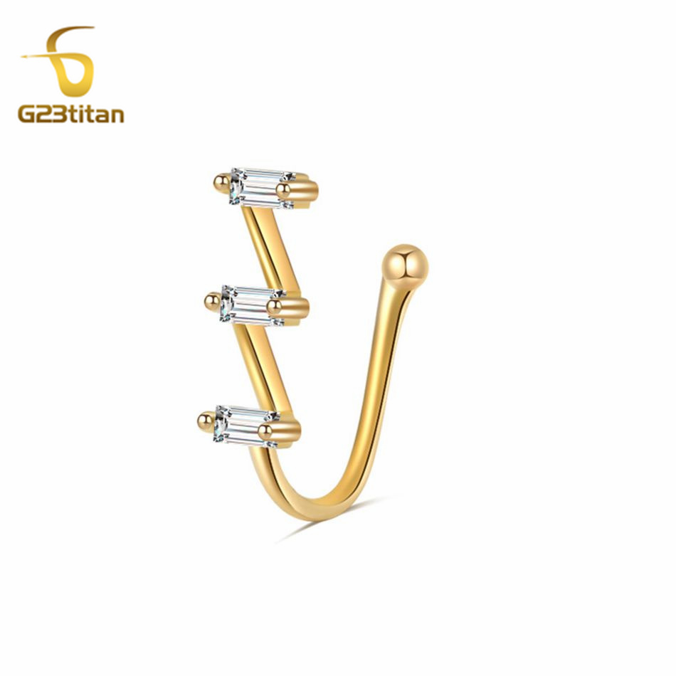 Body Jewelry And Earrings - 1 шт., Поддельные кольца для пирсинга