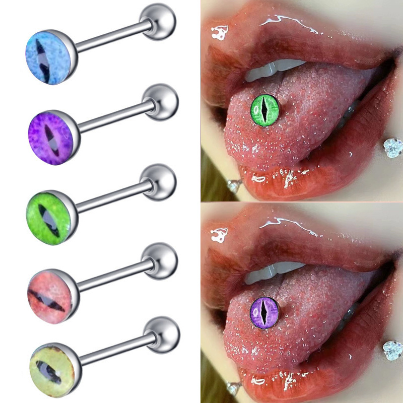 Body Jewelry Barbell - Светящийся в темноте пирсинг для языка