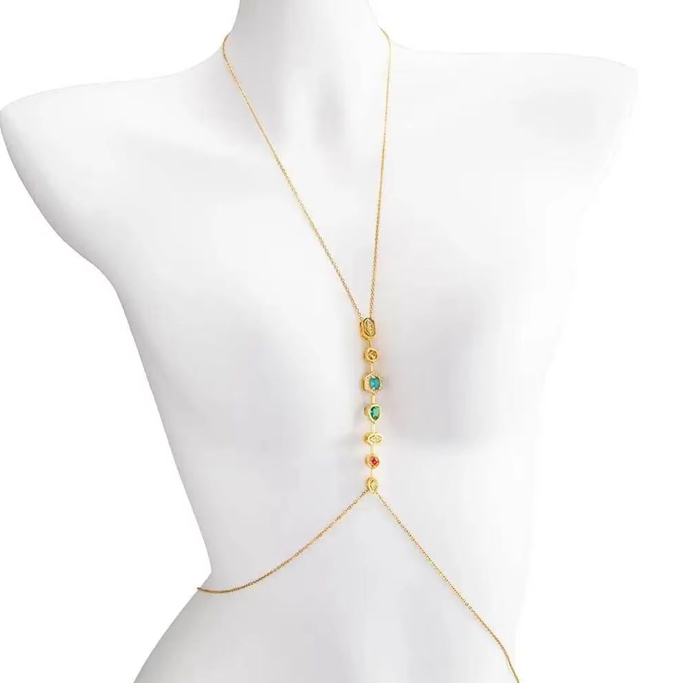 Body Jewelry Usa - Изысканная цветная цепочка на талию и