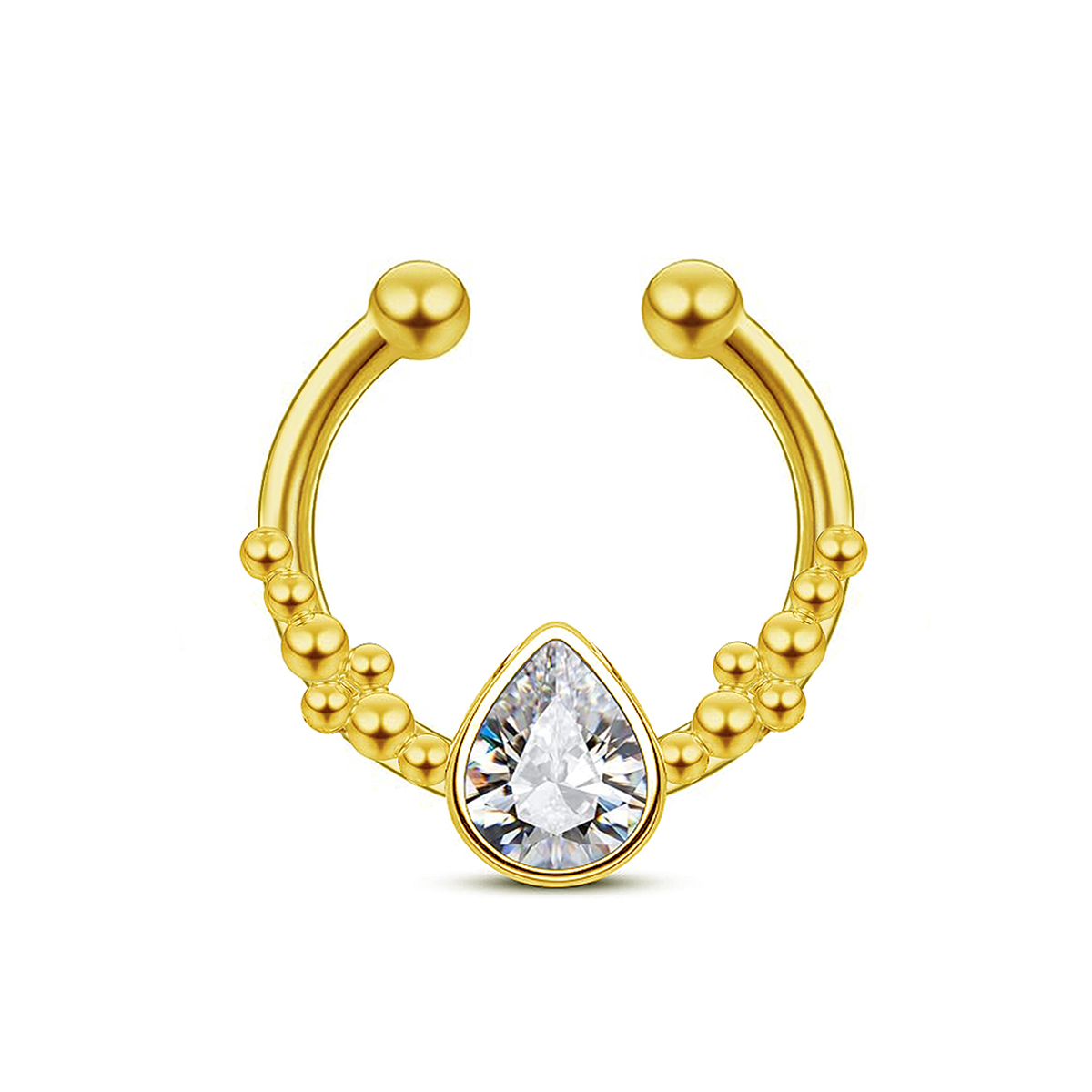 Body Jewelry Nose Studs - Женское кольцо в форме подковы из