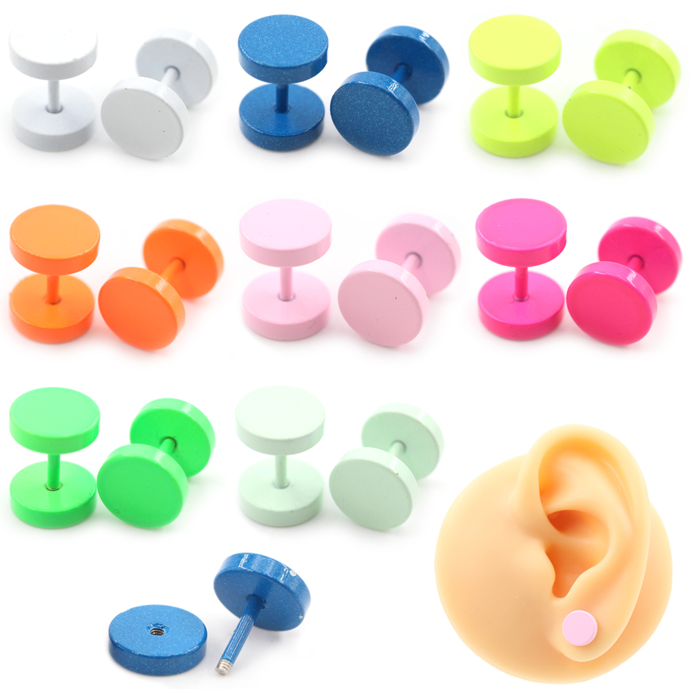 Body Jewelry Barbell - 2 шт. серьги-гвоздики из нержавеющей стали