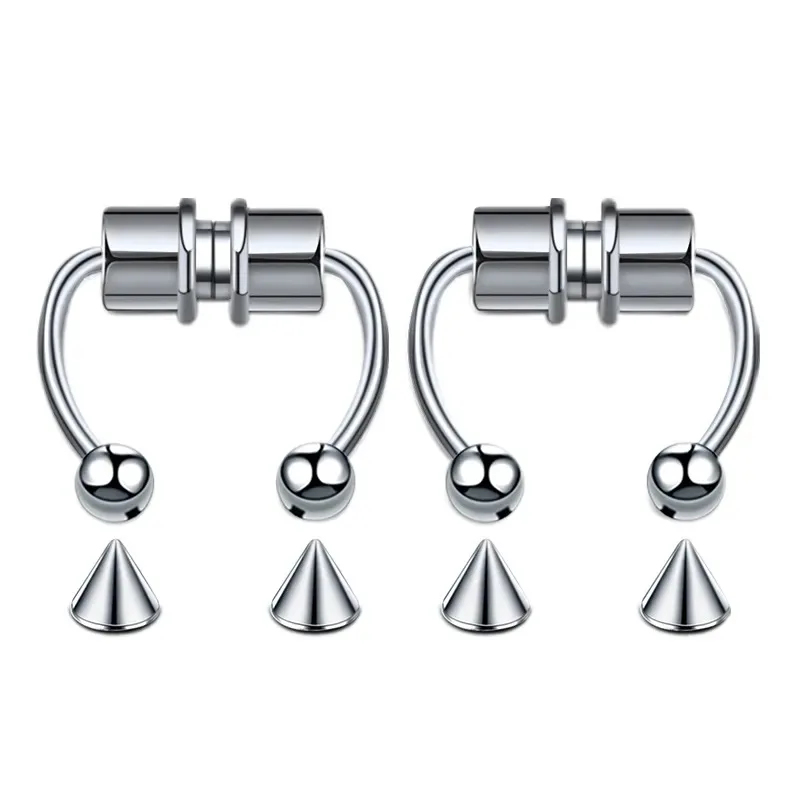 1/2/3 шт. фальшивые магнитные  – обзор и цена Body Jewelry Nose Studs