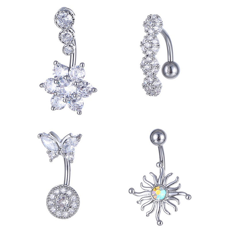 Кристаллическое кольцо для пуп – обзор и цена Body Jewelry Barbell