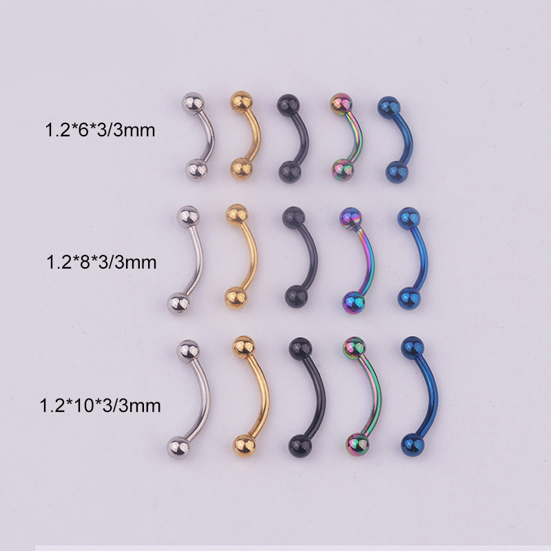 5 шт./лот, 16G, изогнутая штан – обзор и цена Body Jewelry Barbell