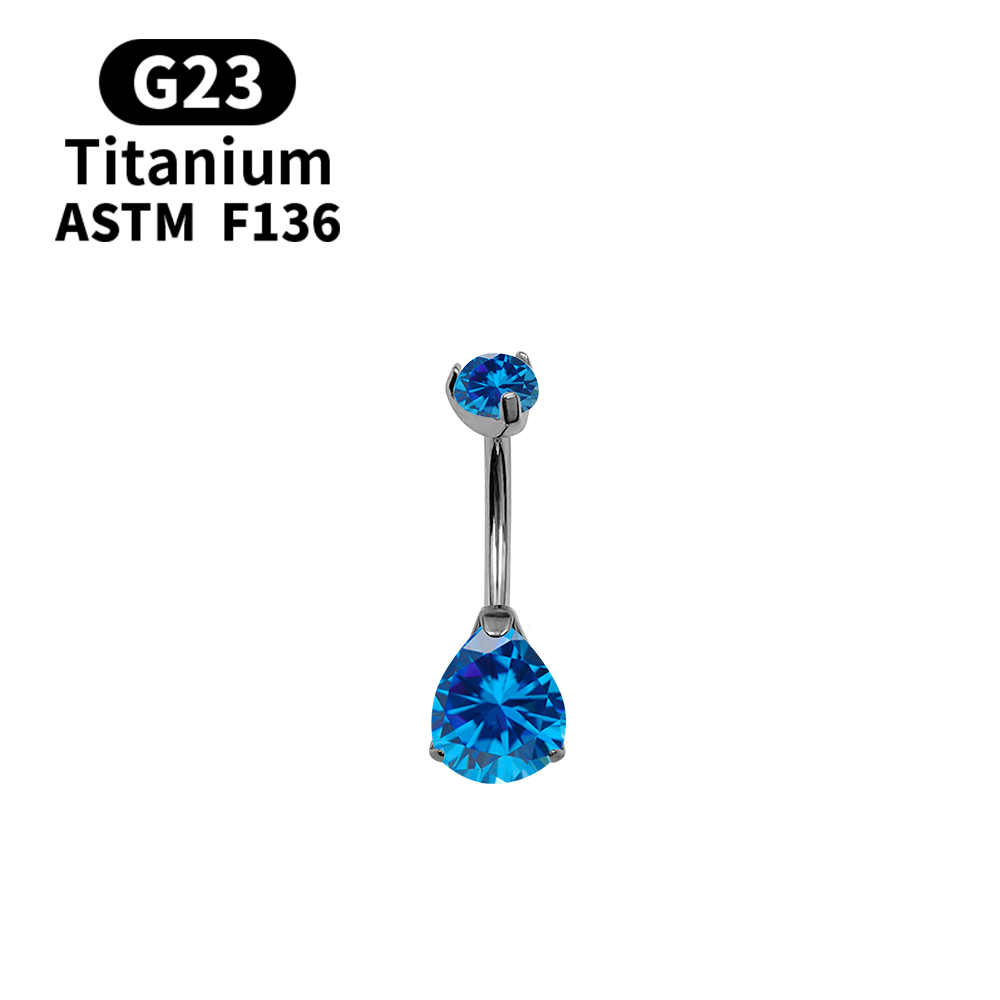 Кольцо для пирсинга пупка 14G  – обзор и цена Belly Bar Titanium