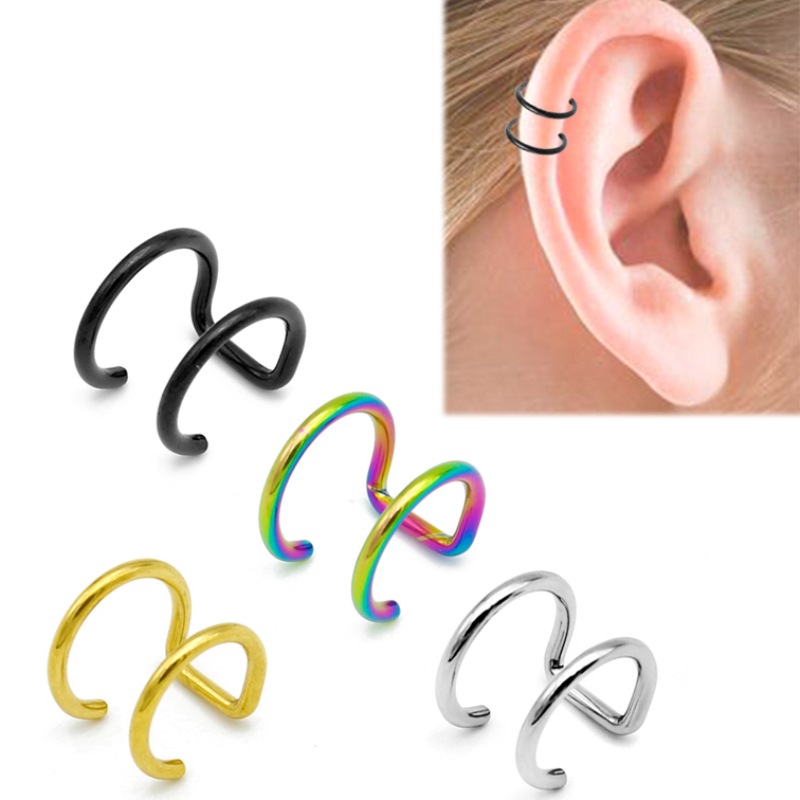 2 шт. клипсы-каффы из нержавею – обзор и цена Body Jewelry And Earrings