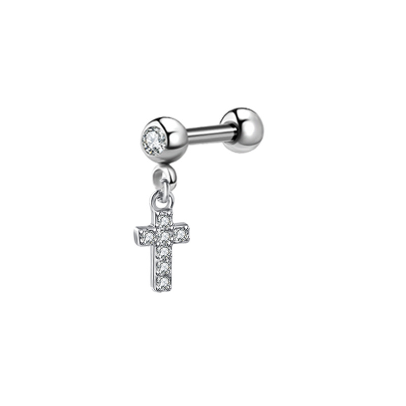 Серьга-гвоздик в виде Луны и х – обзор и цена Body Jewelry Barbell