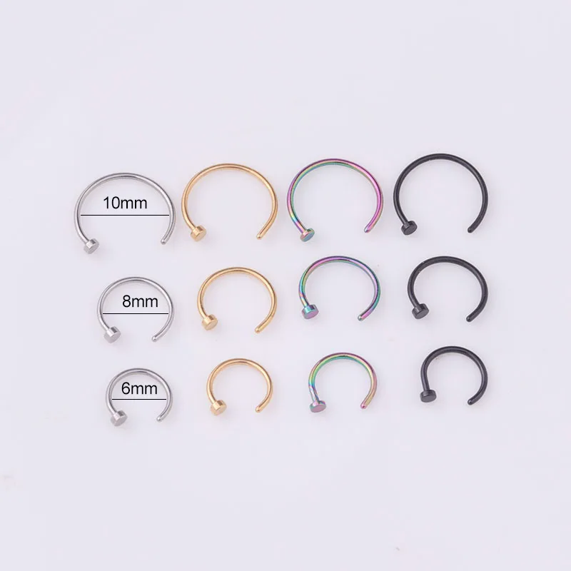 Набор из 5 штук: Кольца для пи – обзор и цена Body Jewelry Nose Studs