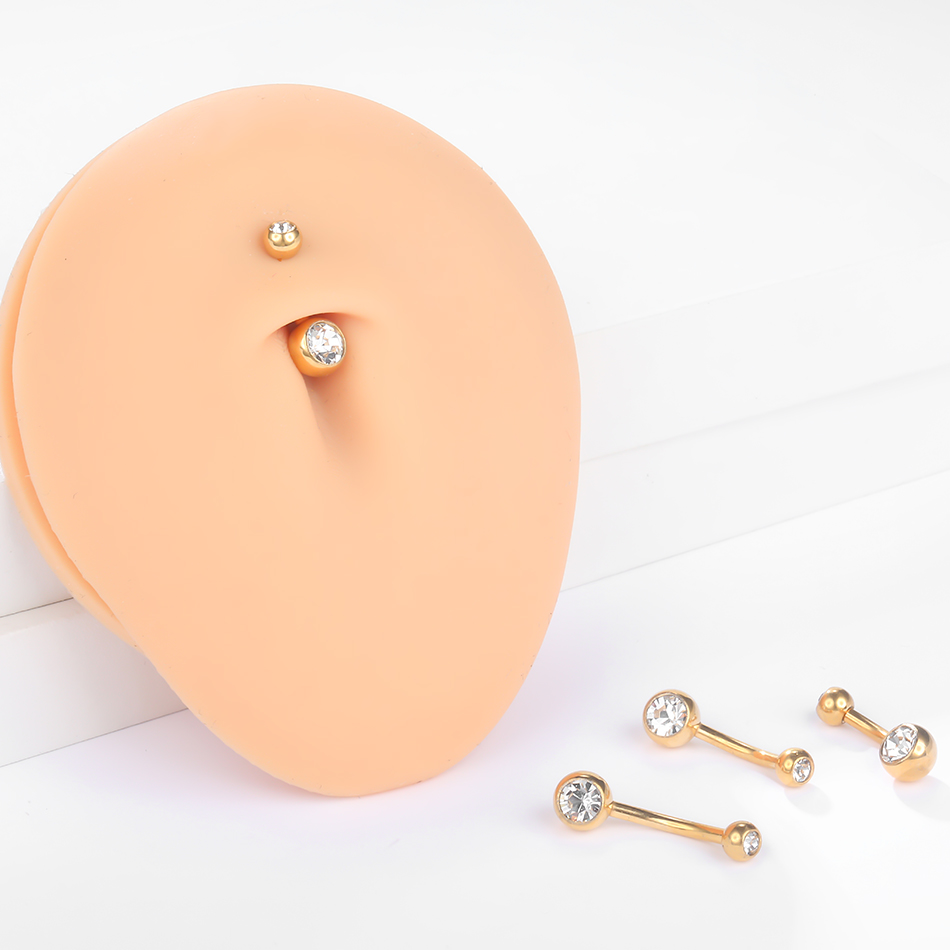 Женское кольцо из титана G23,  – обзор и цена Belly Bar Titanium