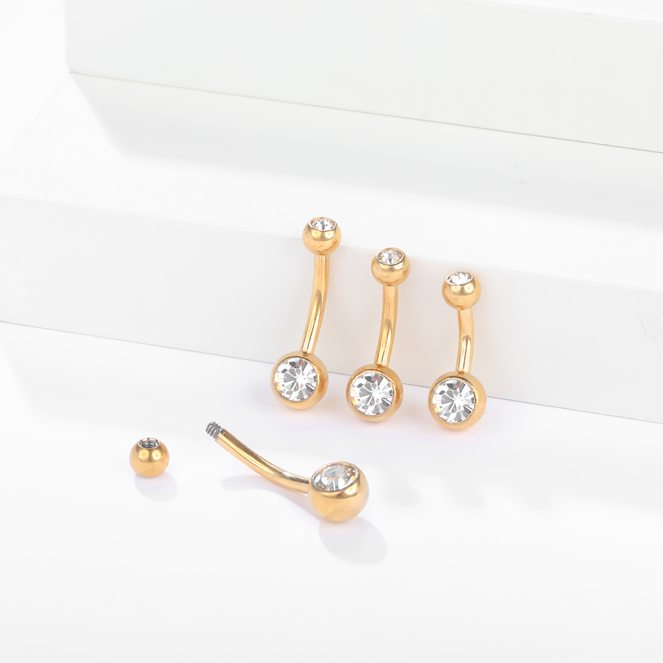 Женское кольцо из титана G23,  – обзор и цена Belly Bar Titanium