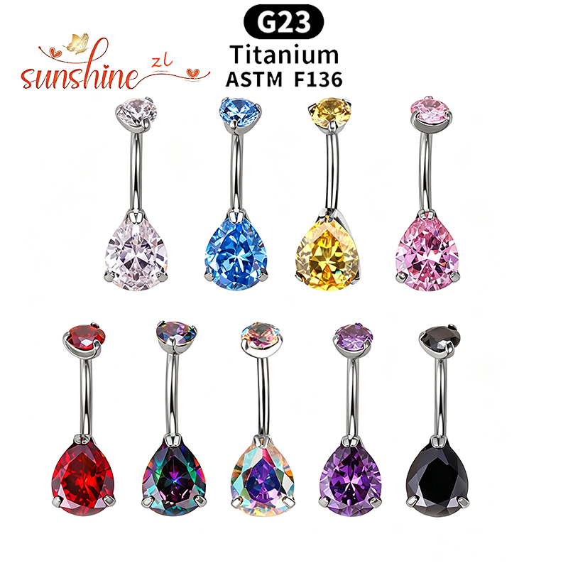 1 шт. титановый пирсинг G23 с  – обзор и цена Belly Bar Titanium