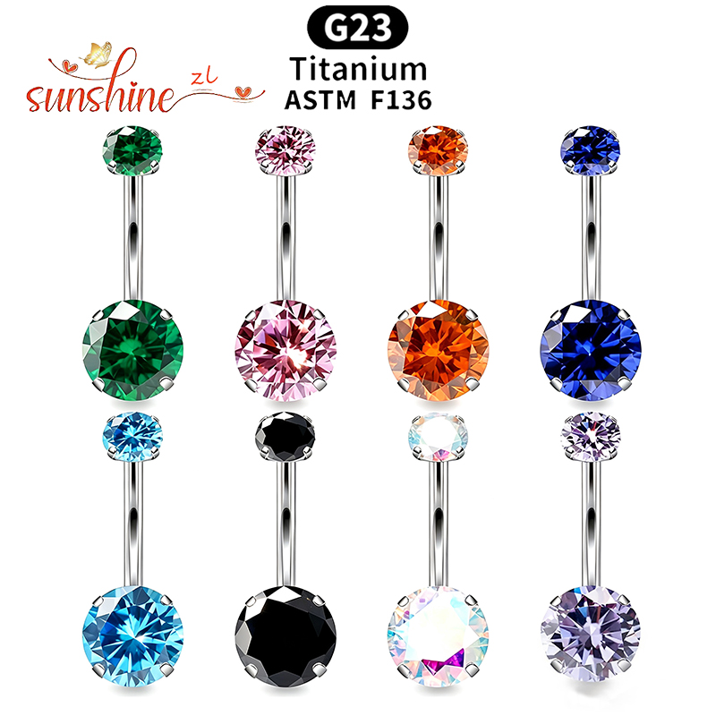 1 шт. титановый пирсинг G23 с  – обзор и цена Belly Bar Titanium