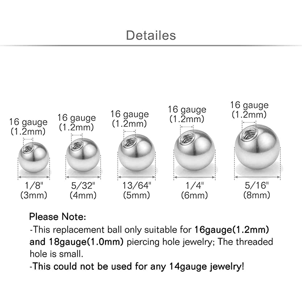 20 шт., детали для пирсинга, 1 – обзор и цена Body Jewelry Barbell
