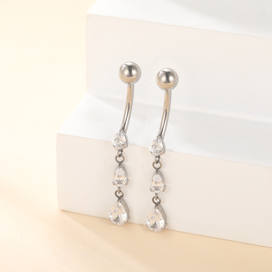1/5 шт. титан 14 г висячие CZ  – обзор и цена Belly Bar Titanium