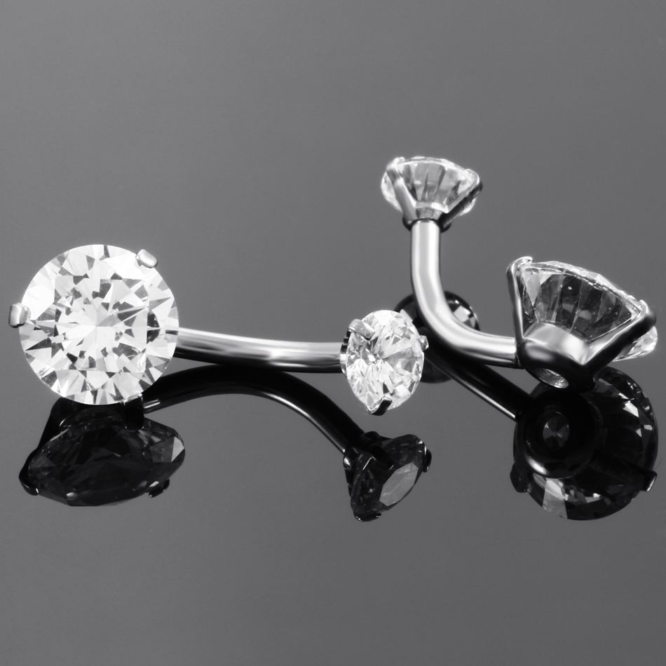 10 шт., серьги из нержавеющей  – обзор и цена Belly Bar Titanium