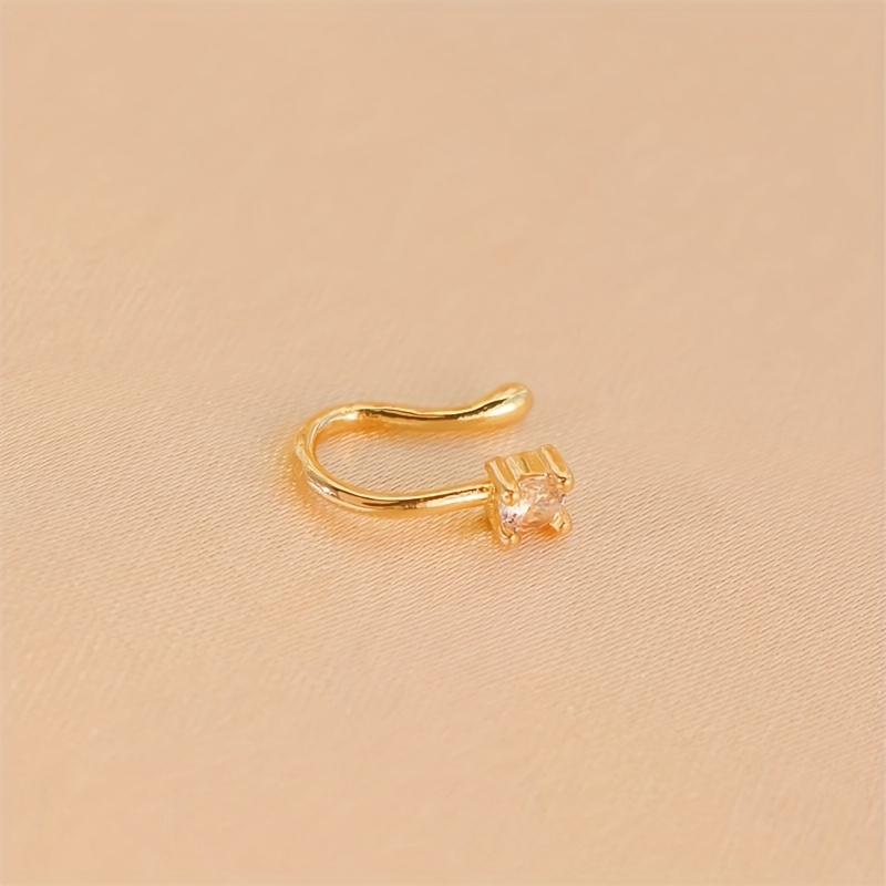 Цельный круглый циркон, неперф – обзор и цена Body Jewelry Nose Studs