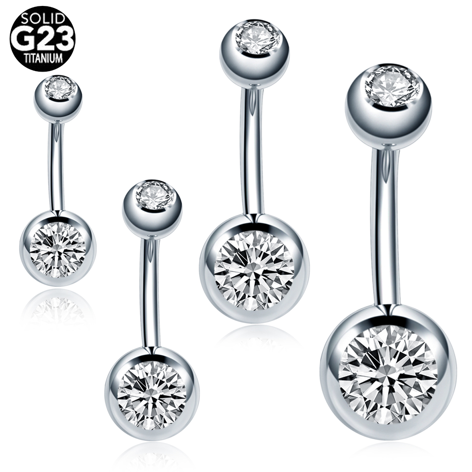 10 шт./лот 14 г титановый пирс – обзор и цена Belly Bar Titanium