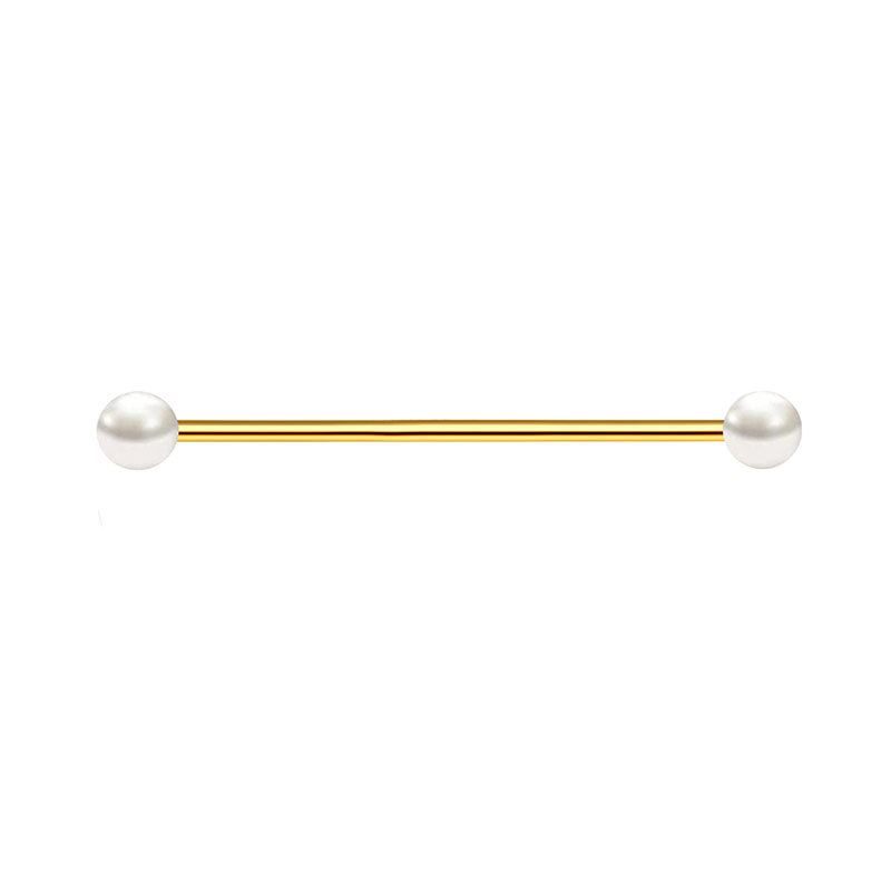 Позолоченные промышленные пирс – обзор и цена Body Jewelry Barbell