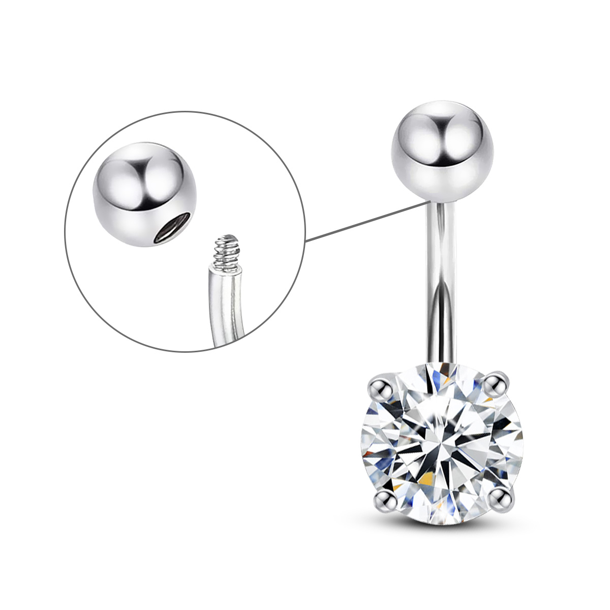 муассанит пирсинг для пупка се – обзор и цена Body Jewelry On Sale