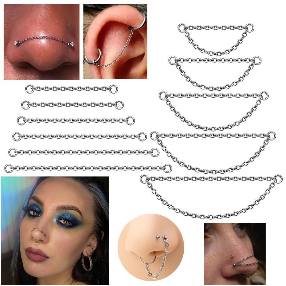 Модная титановая цепочка для н – обзор и цена Body Jewelry Nose Studs