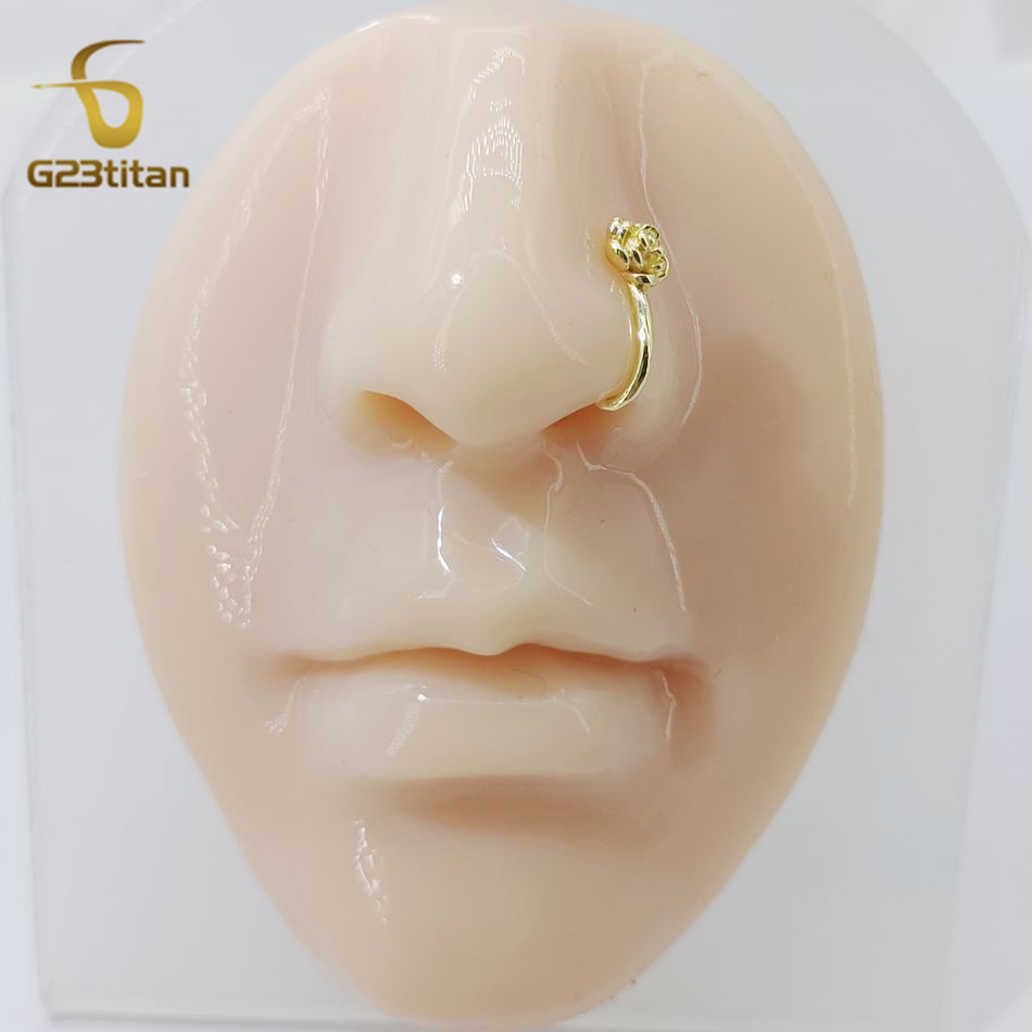 1 шт. Золотистый U-образный кл – обзор и цена Body Jewelry Nose Studs