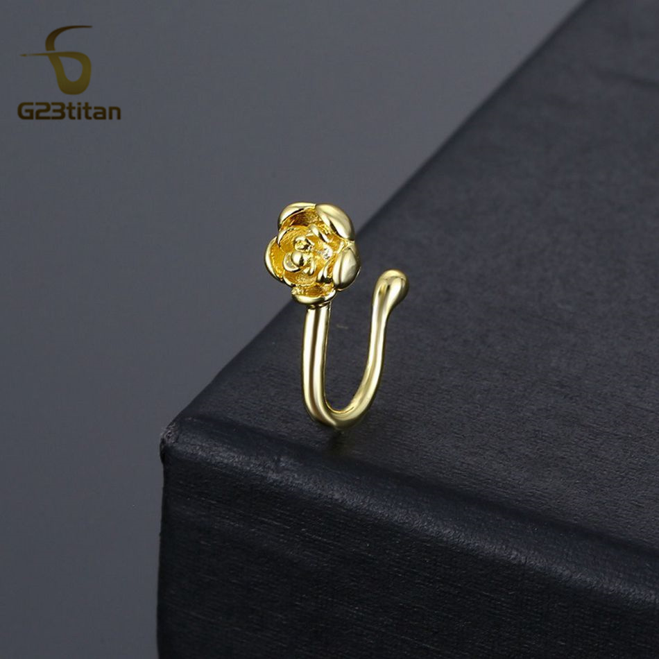 1 шт. Золотистый U-образный кл – обзор и цена Body Jewelry Nose Studs
