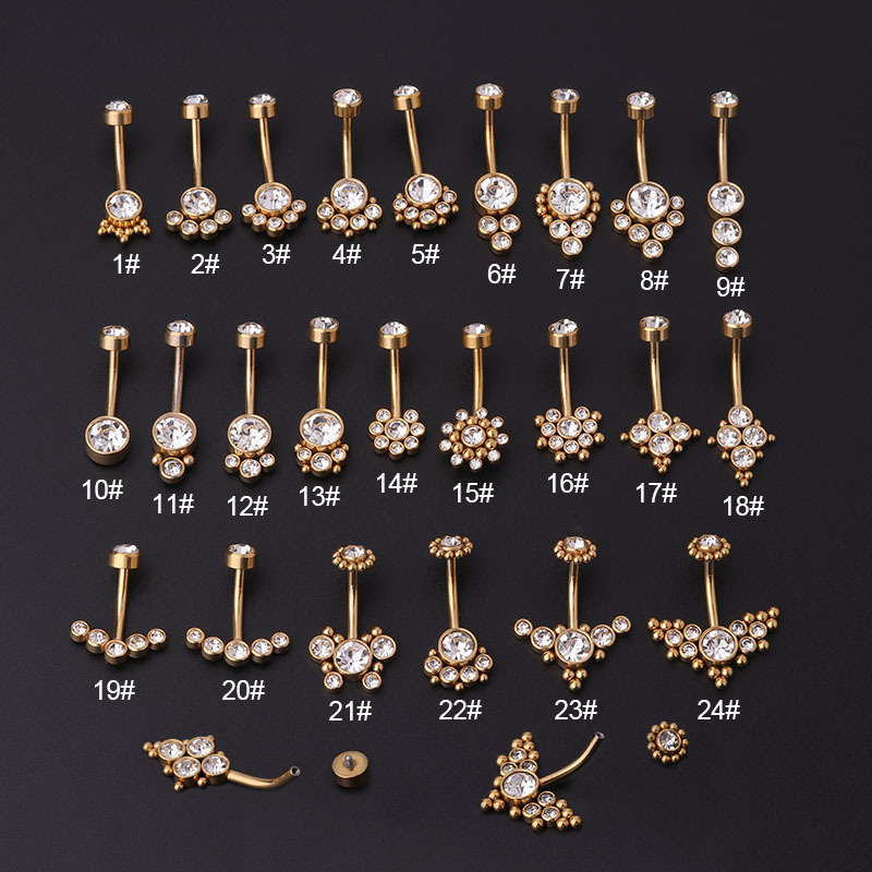 Золотые кольца для пирсинга пу – обзор и цена Body Jewelry Barbell