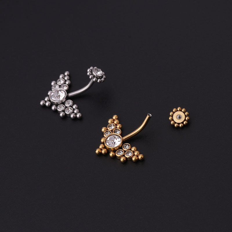 Золотые кольца для пирсинга пу – обзор и цена Body Jewelry Barbell